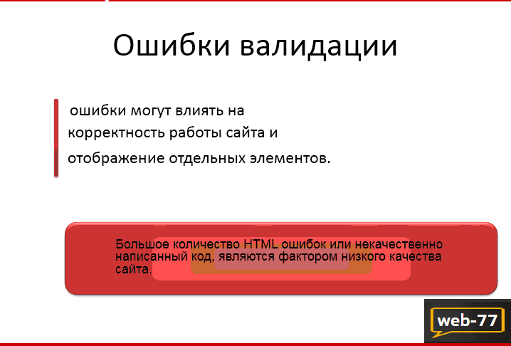 Ошибка валидации