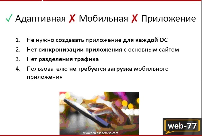 Адаптивность сайта